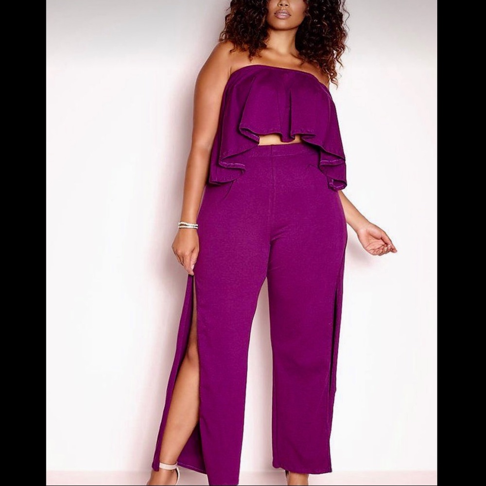 NWT Rebdolls “Butterfly Effect” crop top & pants set! 💜🦋💜